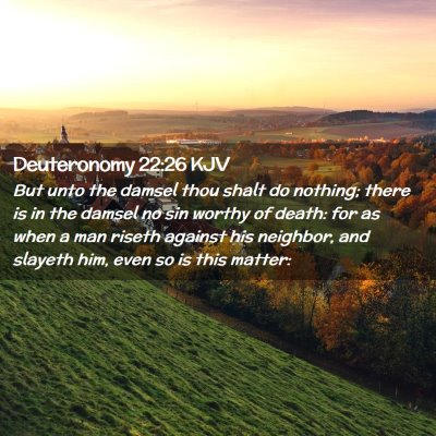 Deuteronomy 22:26 KJV Free Bible Images