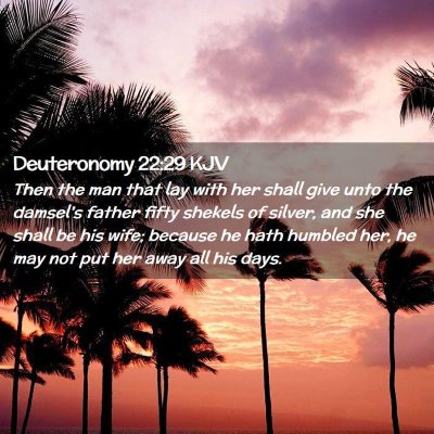 Deuteronomy 22:29 KJV Free Bible Images