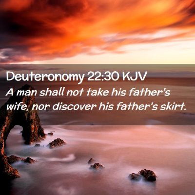 Deuteronomy 22:30 KJV Free Bible Images