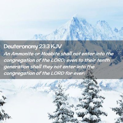 Deuteronomy 23:3 KJV Free Bible Images