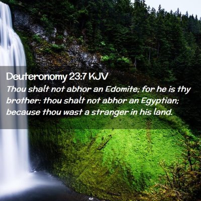 Deuteronomy 23:7 KJV Free Bible Images