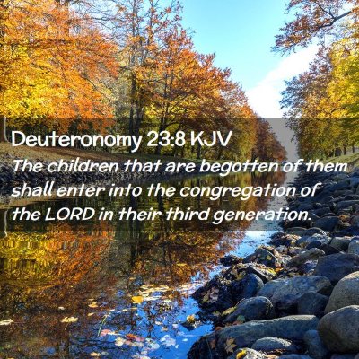 Deuteronomy 23:8 KJV Free Bible Images