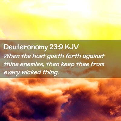 Deuteronomy 23:9 KJV Free Bible Images