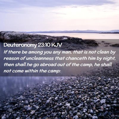 Deuteronomy 23:10 KJV Free Bible Images