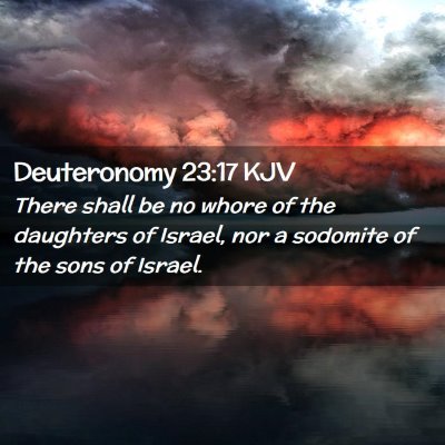 Deuteronomy 23:17 KJV Free Bible Images