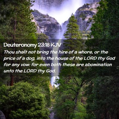 Deuteronomy 23:18 KJV Free Bible Images