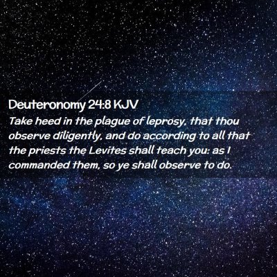 Deuteronomy 24:8 KJV Free Bible Images