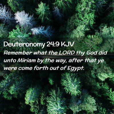 Deuteronomy 24:9 KJV Free Bible Images