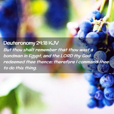 Deuteronomy 24:18 KJV Free Bible Images