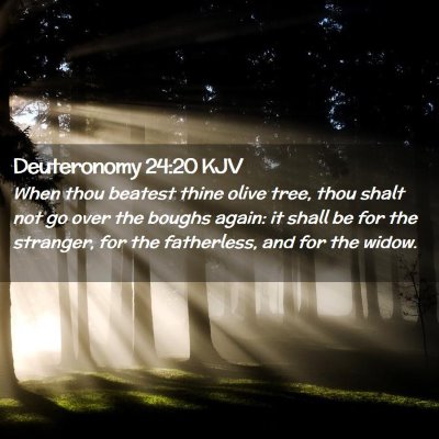 Deuteronomy 24:20 KJV Free Bible Images