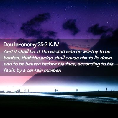 Deuteronomy 25:2 KJV Free Bible Images