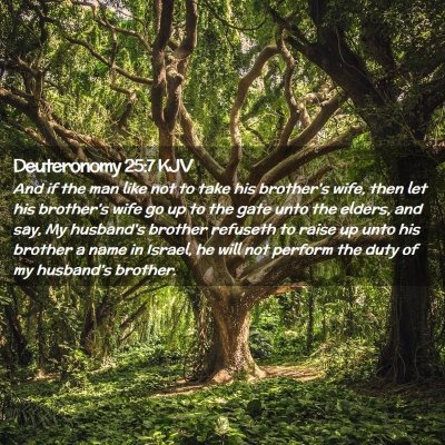 Deuteronomy 25:7 KJV Free Bible Images