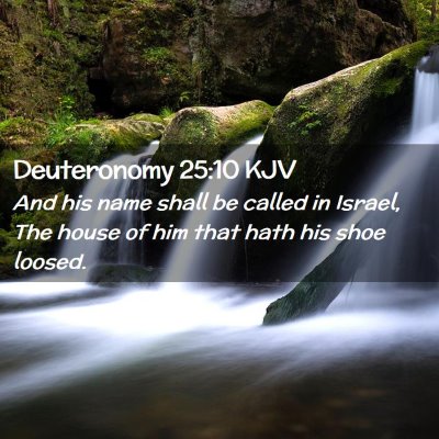 Deuteronomy 25:10 KJV Free Bible Images