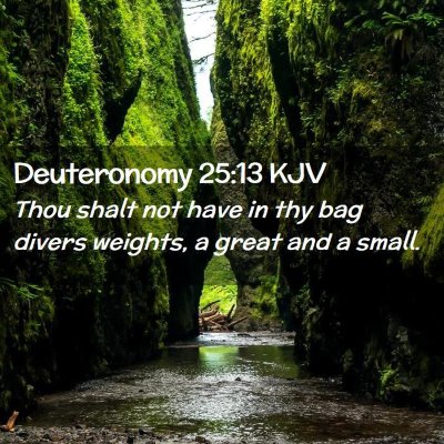 Deuteronomy 25:13 KJV Free Bible Images