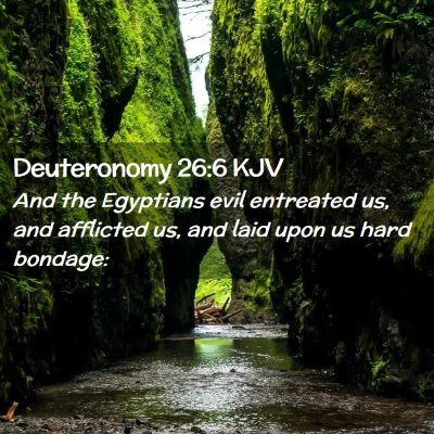 Deuteronomy 26:6 KJV Free Bible Images