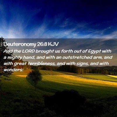 Deuteronomy 26:8 KJV Free Bible Images