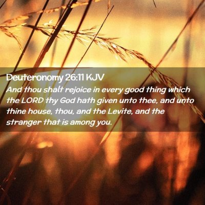 Deuteronomy 26:11 KJV Free Bible Images