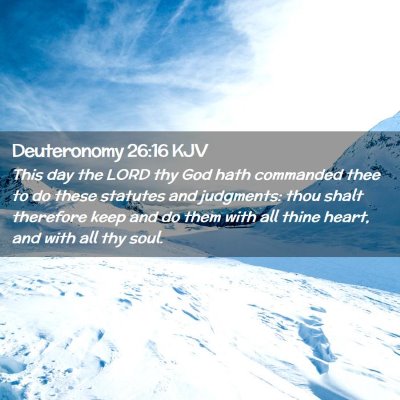 Deuteronomy 26:16 KJV Free Bible Images