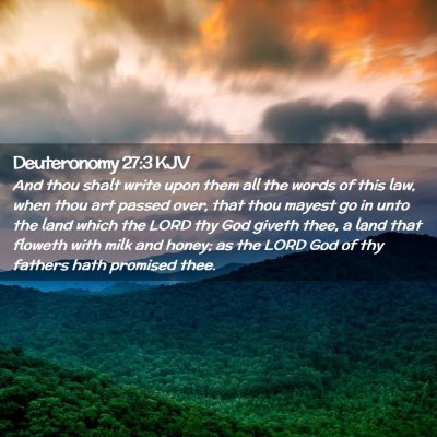 Deuteronomy 27:3 KJV Free Bible Images