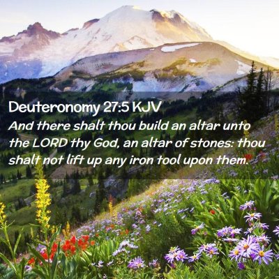 Deuteronomy 27:5 KJV Free Bible Images