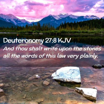 Deuteronomy 27:8 KJV Free Bible Images