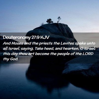 Deuteronomy 27:9 KJV Free Bible Images