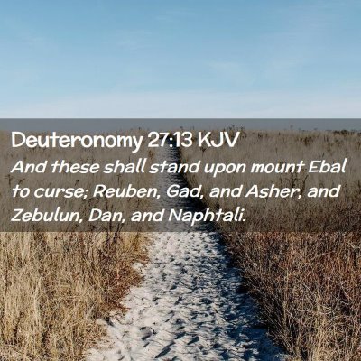 Deuteronomy 27:13 KJV Free Bible Images