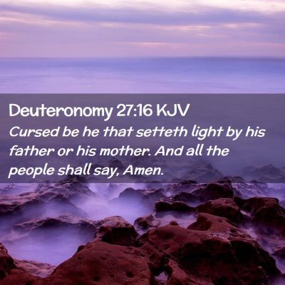 Deuteronomy 27:16 KJV Free Bible Images