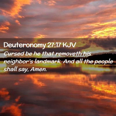 Deuteronomy 27:17 KJV Free Bible Images