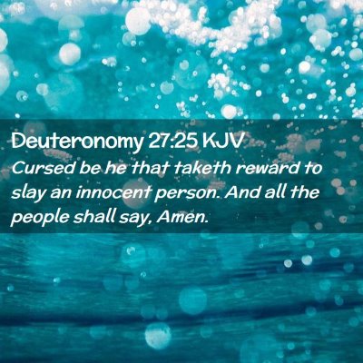 Deuteronomy 27:25 KJV Free Bible Images