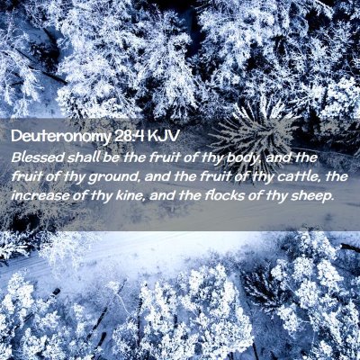 Deuteronomy 28:4 KJV Free Bible Images