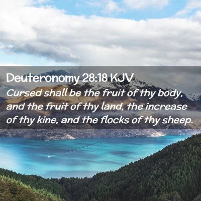 Deuteronomy 28:18 KJV Free Bible Images