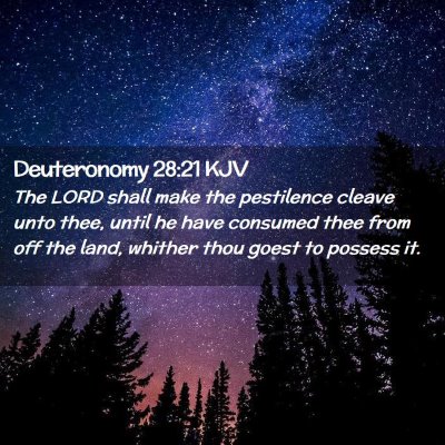 Deuteronomy 28:21 KJV Free Bible Images