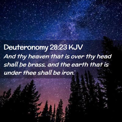 Deuteronomy 28:23 KJV Free Bible Images