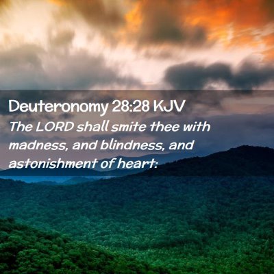 Deuteronomy 28:28 KJV Free Bible Images