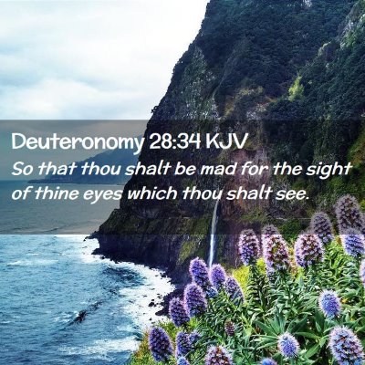 Deuteronomy 28:34 KJV Free Bible Images