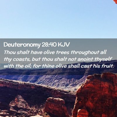 Deuteronomy 28:40 KJV Free Bible Images