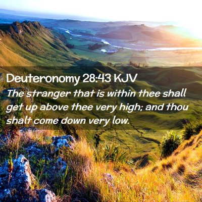 Deuteronomy 28:43 KJV Free Bible Images