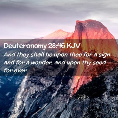 Deuteronomy 28:46 KJV Free Bible Images