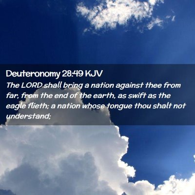 Deuteronomy 28:49 KJV Free Bible Images