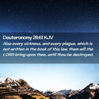 Deuteronomy 28:61 KJV Free Bible Images