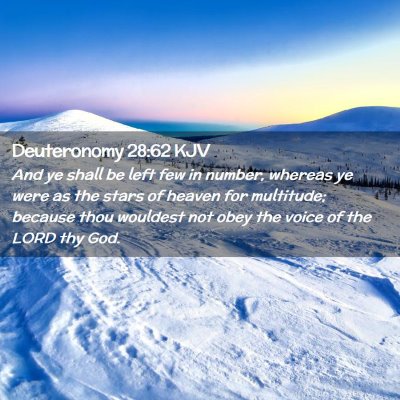 Deuteronomy 28:62 KJV Free Bible Images