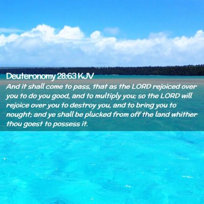 Deuteronomy 28:63 KJV Free Bible Images