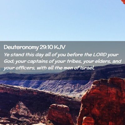 Deuteronomy 29:10 KJV Free Bible Images