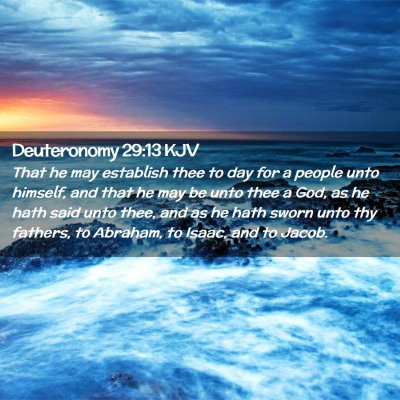 Deuteronomy 29:13 KJV Free Bible Images