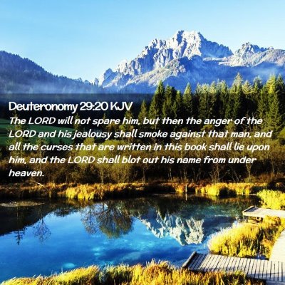 Deuteronomy 29:20 KJV Free Bible Images