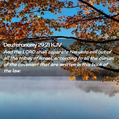 Deuteronomy 29:21 KJV Free Bible Images