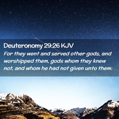 Deuteronomy 29:26 KJV Free Bible Images