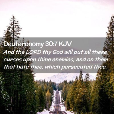 Deuteronomy 30:7 KJV Free Bible Images