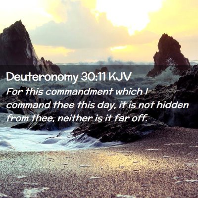 Deuteronomy 30:11 KJV Free Bible Images